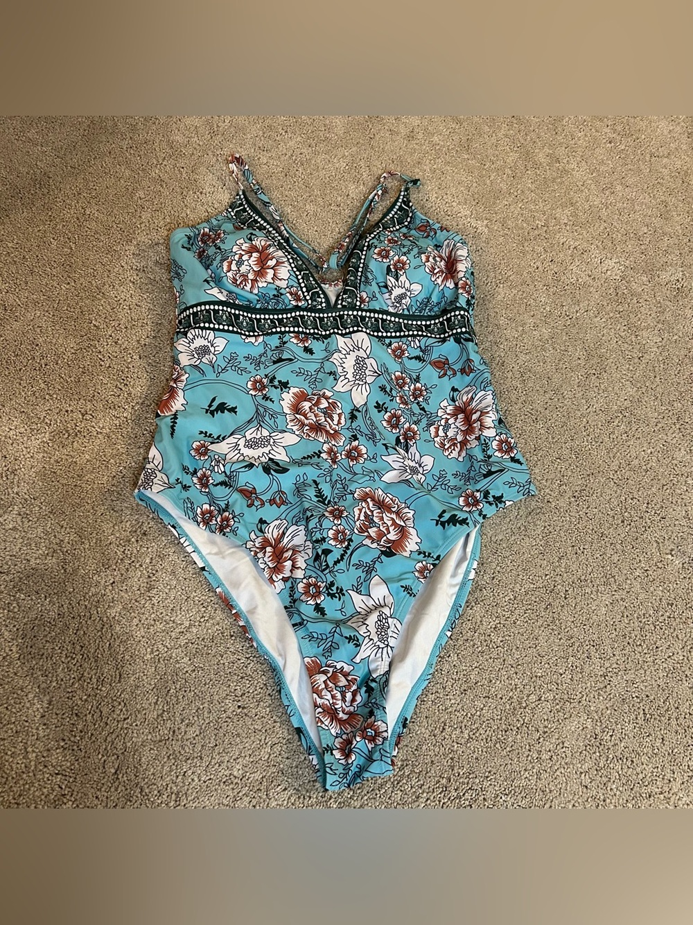 Patterned CupShe one-piece swimsuit